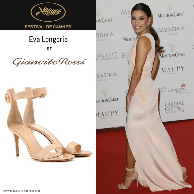 13 mai - Eva Longoria en sandales "Portofino" de Gianvito Rossi au Global Gift Gala