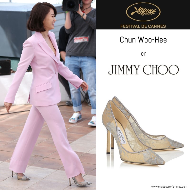 18 mai - Chun Woo Hee en escarpins Jimmy Choo lors du photocall de "The Strangers"