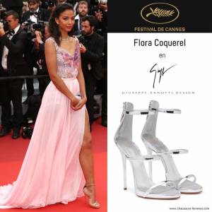 14 mai - Flora Coquerel en sandales "Harmony" de Giuseppe Zanotti pour la montée des marches de "The BFG"
