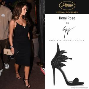 20 mai - Demi Rose (petite amie du rappeur Tyga) en sandales Giuseppe Zanotti