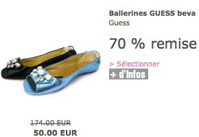 soldes chaussures Guess