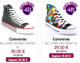 ventes privées converse