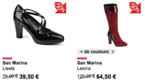 San Marina Soldes : Chaussures San Marina Ã  -50% sur Sarenza .