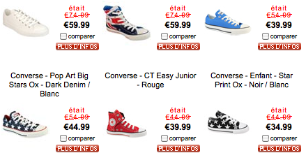 chaussures soldes converse