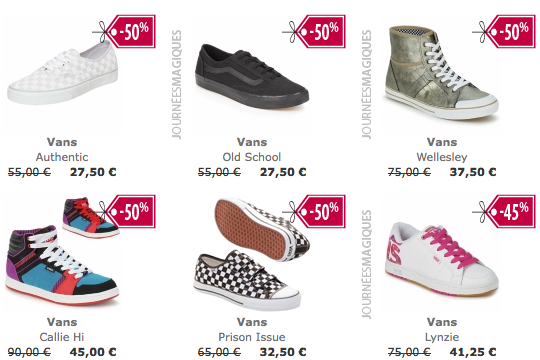 soldes vans spartoo