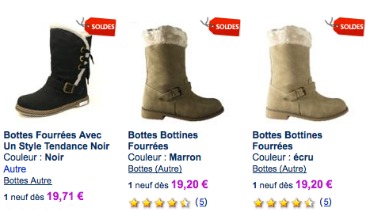 Bottes fourrées femme