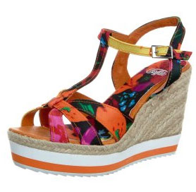 Chaussures-buffalo-Sandales-compensees-multicolor