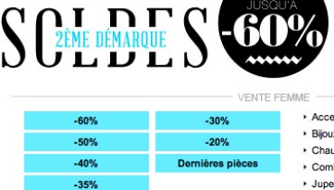 2eme demarque soldes été 2012