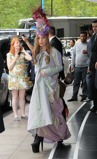 Lady Gaga Leaving The Dorchester Hotel - London