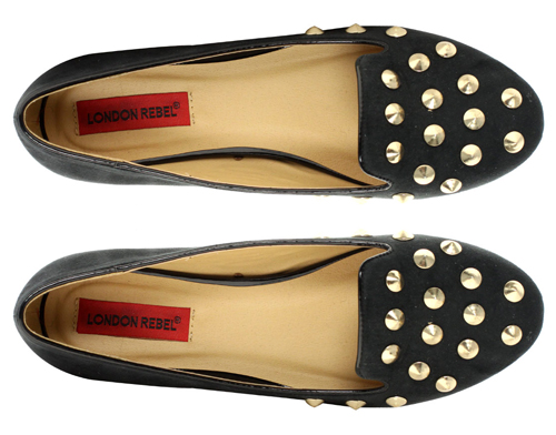 London Rebel Studded Slipper Shoe Une rentrée 2012 au top de la tendance chez ASOS : profitez de  20% sur les chaussures femme