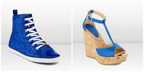 chaussures jimmy choo bleues