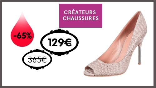 Vente privée créateurs chaussures femme
