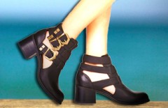 Cut-out boots