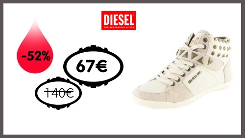 vente privée baskets Diesel