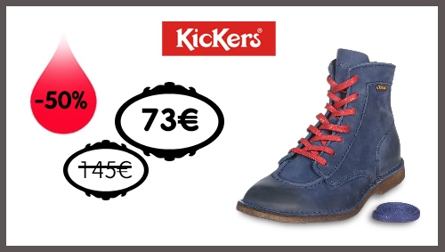 vente privée chaussures Kickers Showroomprive