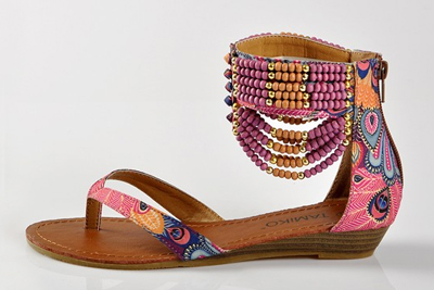 Sandales ethniques Tamiko Chaussures Desmazières