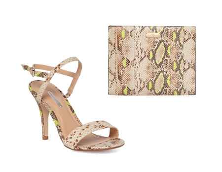 Sandales et pochette python Dorothy Perkins