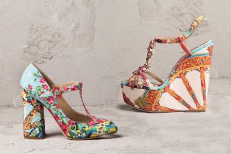 Salomés et sandales compensées Dolce & Gabbana - Printemps-Eté 2014