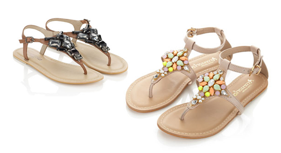 Sandales bijoux Accessorize Printemps-Eté 2014