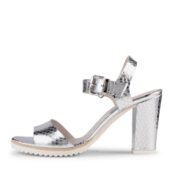 chaussures argentées minelli