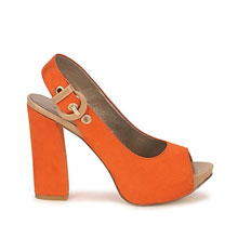Sandales orange Stylistclick