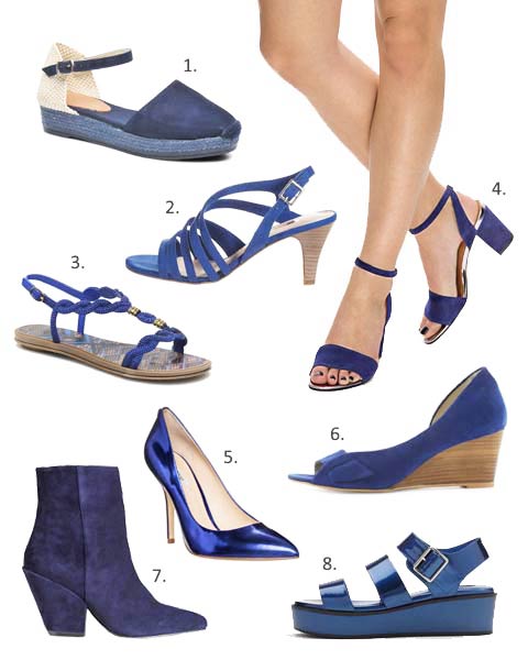 Tendance chaussures bleu indigo