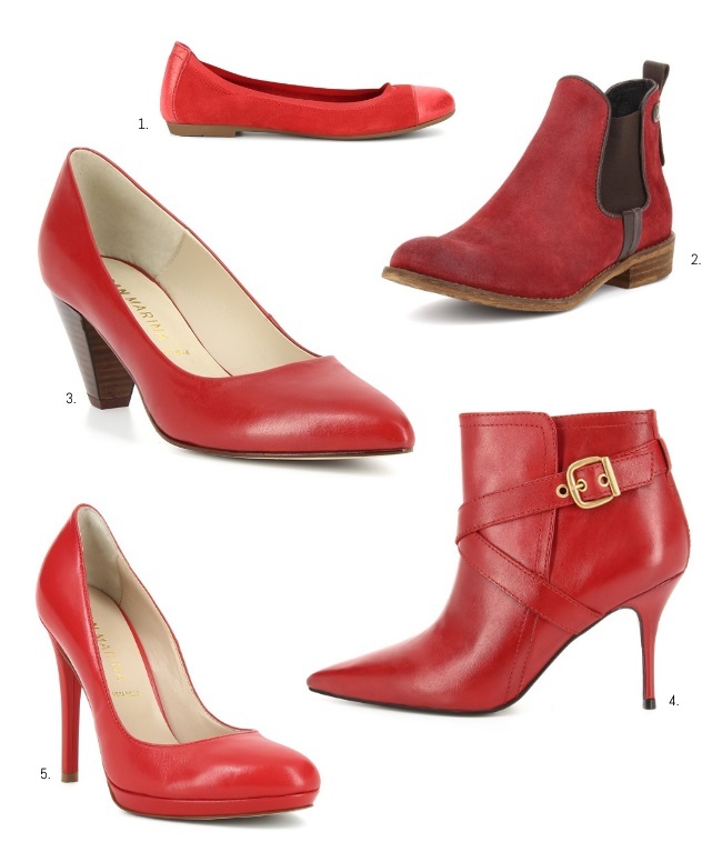 San Marina chaussures rouges