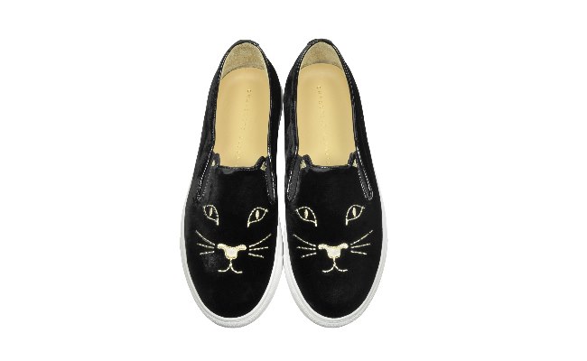 Chaussures chat - Slip on cool cats Charlotte Olympia Automne Hiver 2016 2017