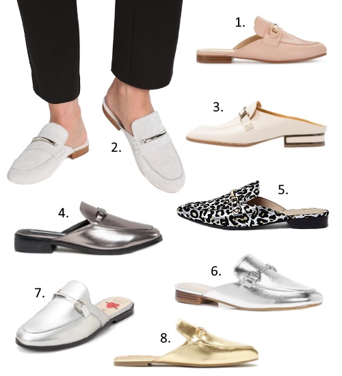 Tendance chaussures printemps été 2017 mocassins ouverts mules